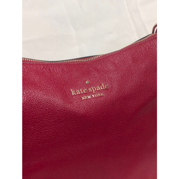 Kate Spade Rosie Large Red Crossbody Bag with Striped Strap K5807 - Picture 16 of 16